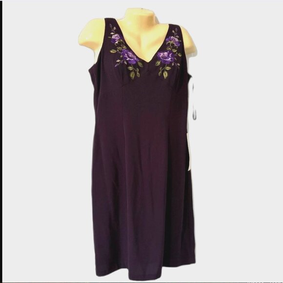 Rampage CLC 14 Vintage Embroidered Sleeveless Dress Y2k 90s - Picture 1 of 10